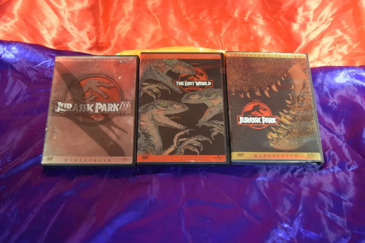 Killer 3 Pack of Dvd's: Jurassk Park, Jurassk Park 2,Jurassk Park (The Lost World)