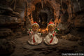FIGURINE GIRL's WITH CANDY CANE