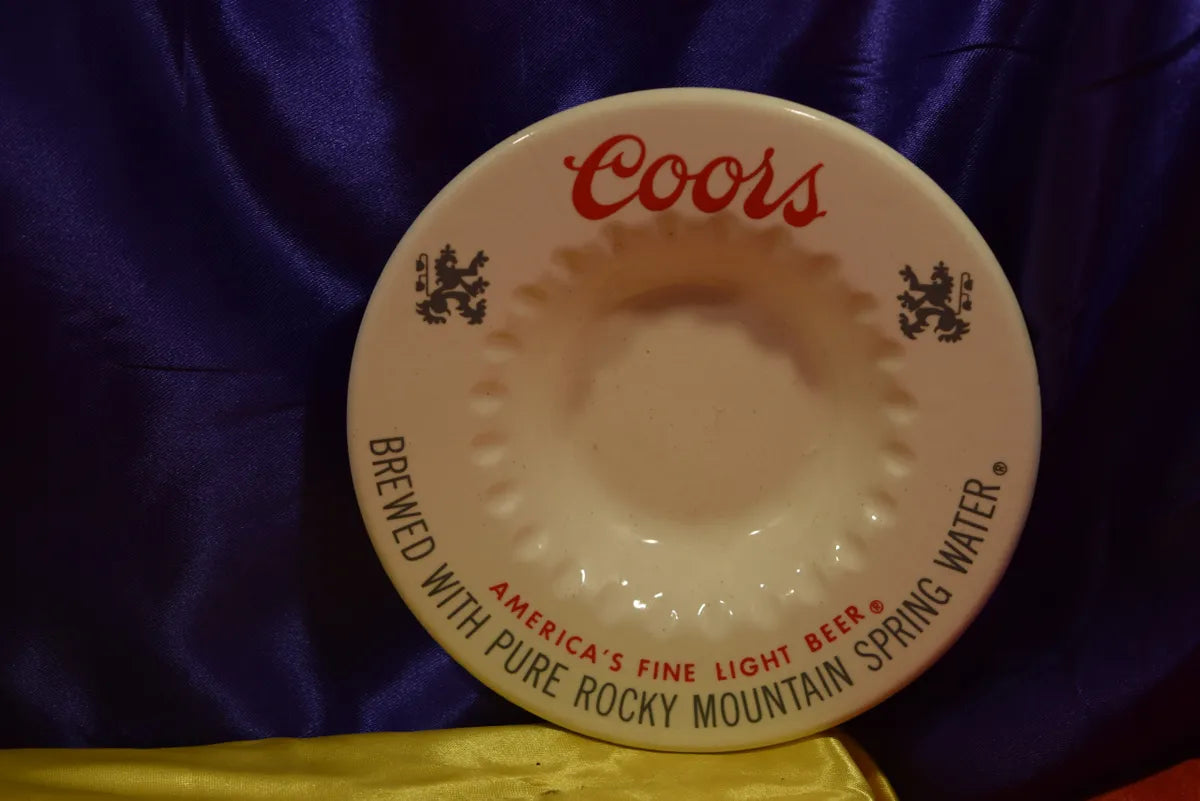 Vintage Porcelain Coors Light Ash Tray