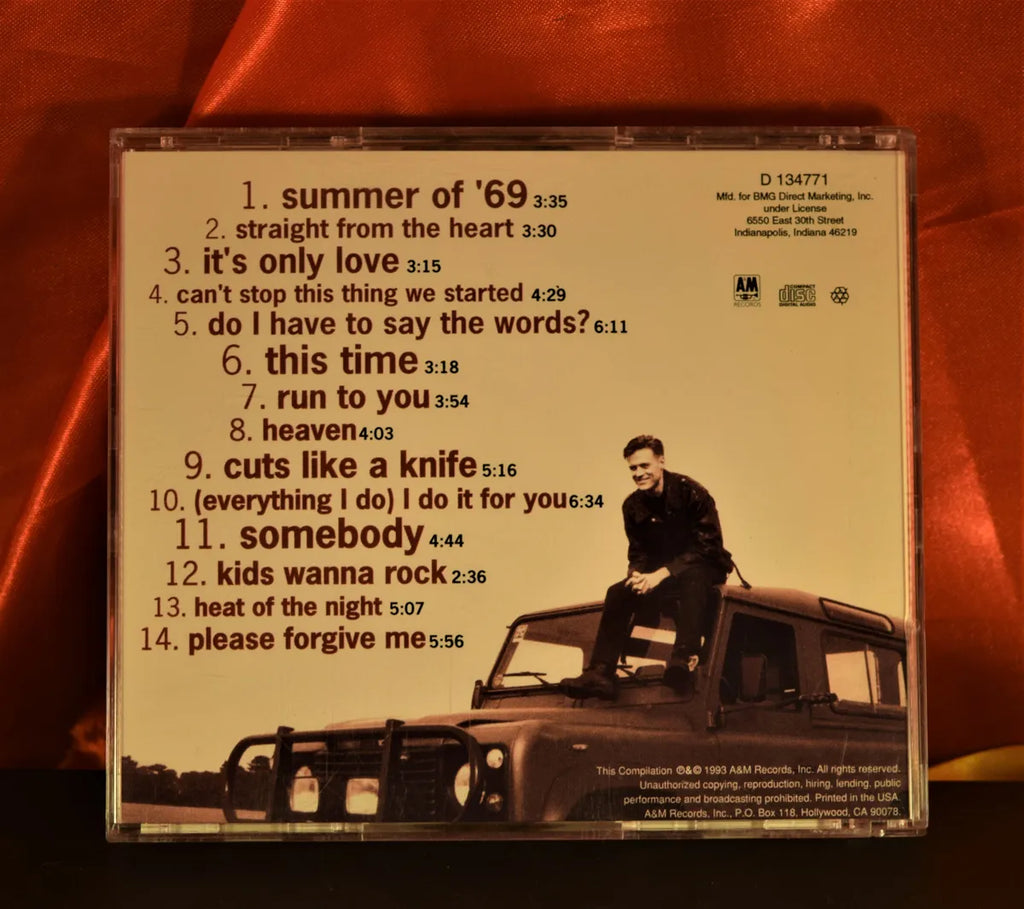 BRYAN ADAMS "so far so good"
