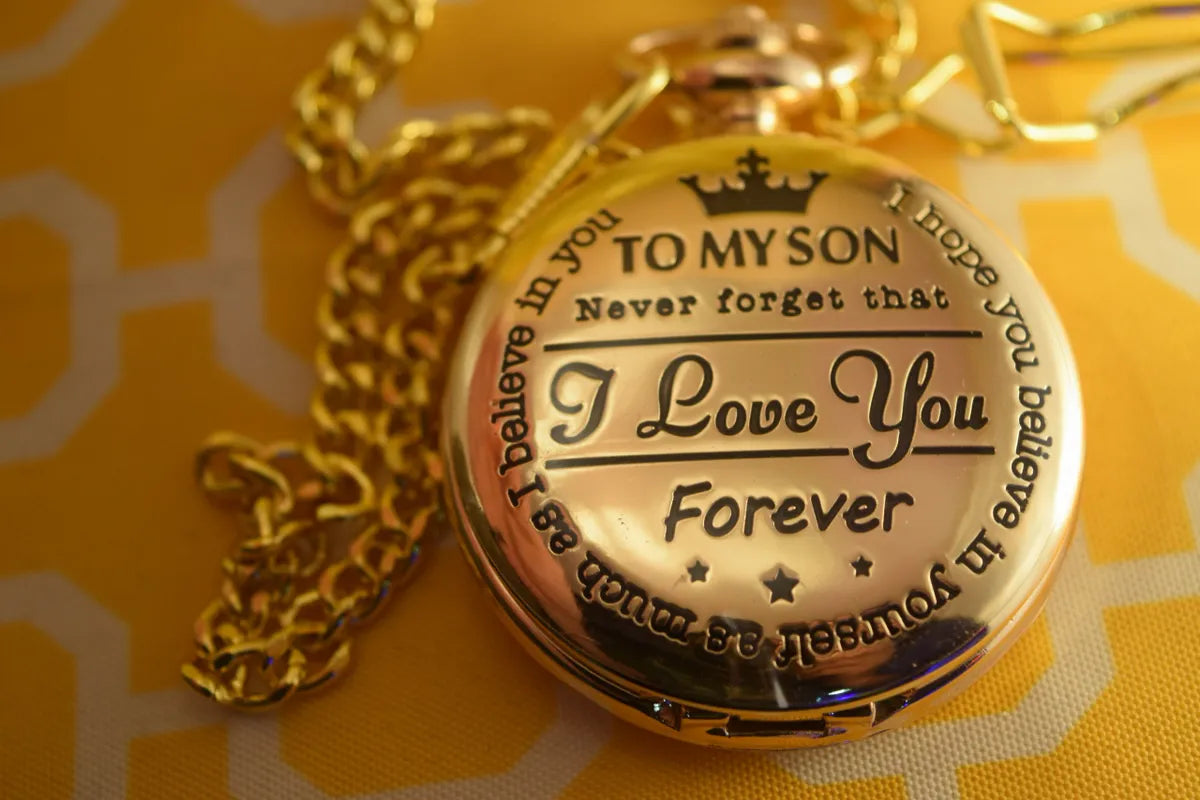 To My Son Pocket Watch