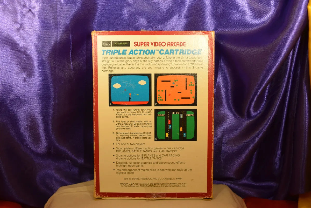 SUPER VIDEO ARCADE "triple action"