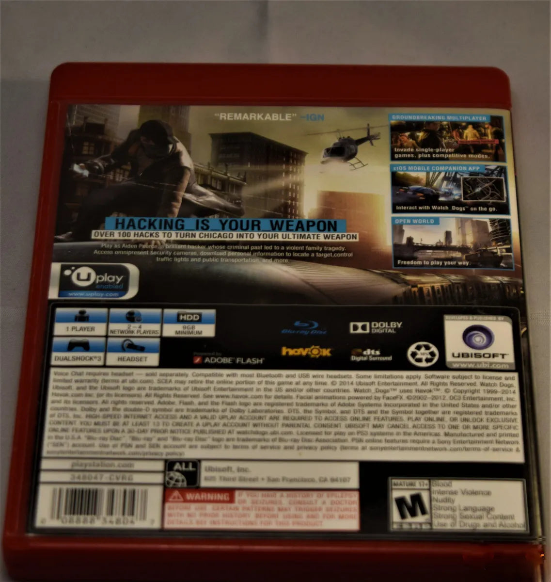 WATCH DOGS ps 3