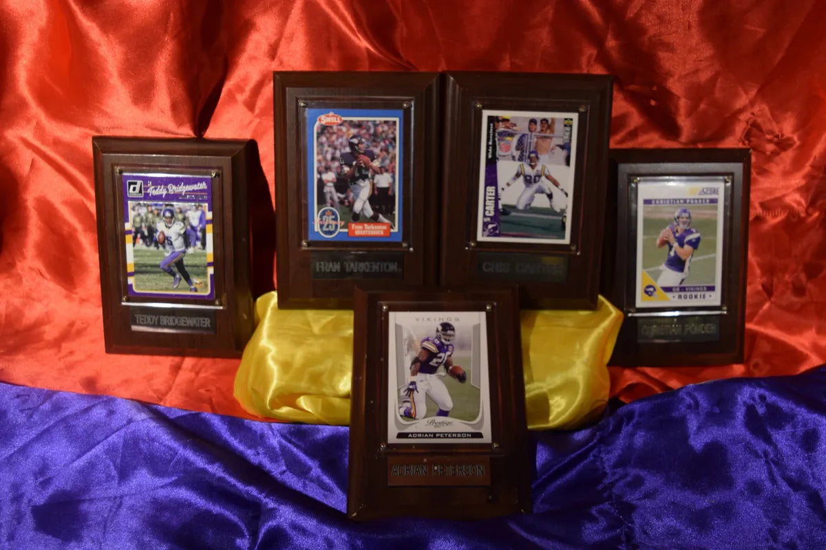 NFL MINNESOTA VIKINGS PLAYER PLAQUES