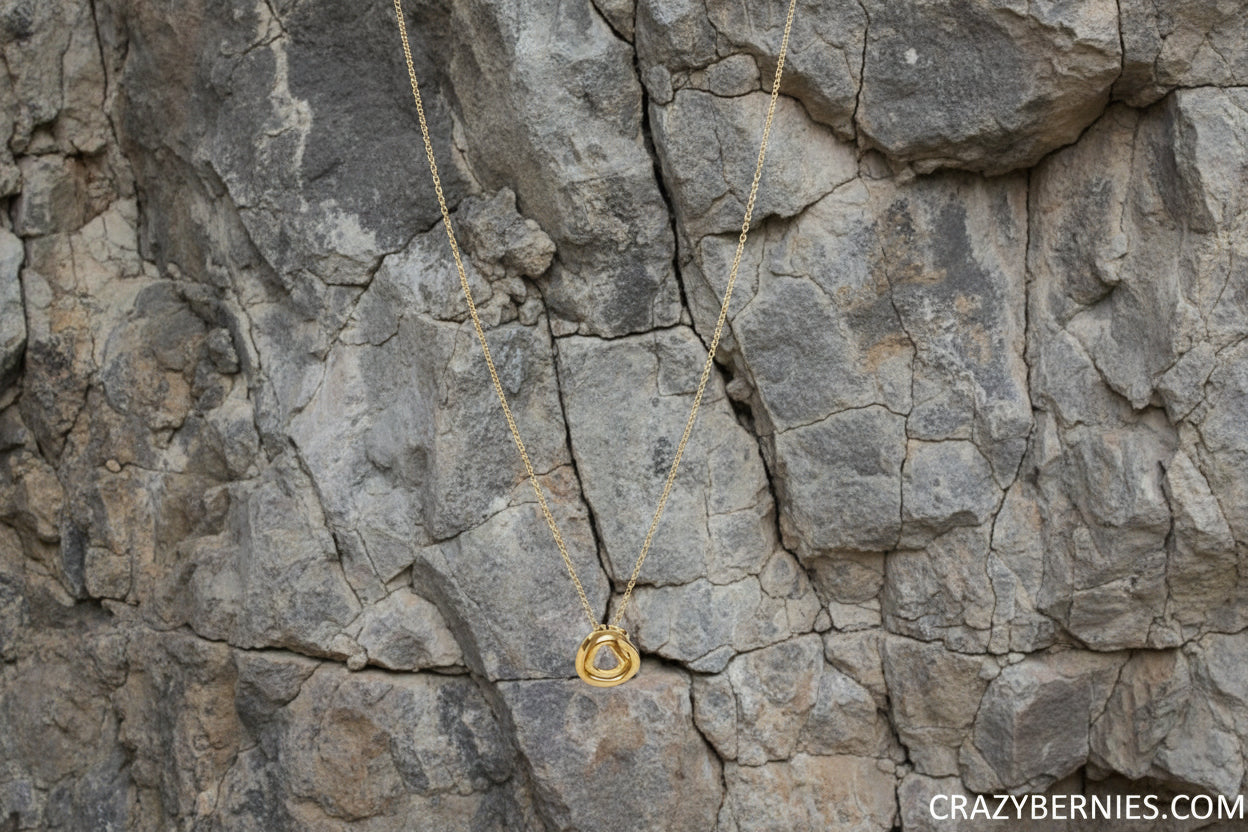 Gold Tone Heart Necklace
