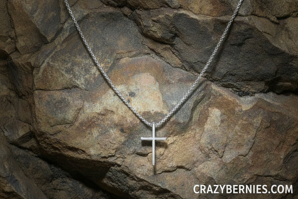 GOLD ALLOY CROSS NECKLACE
