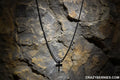 Black Alloy Cross Necklace