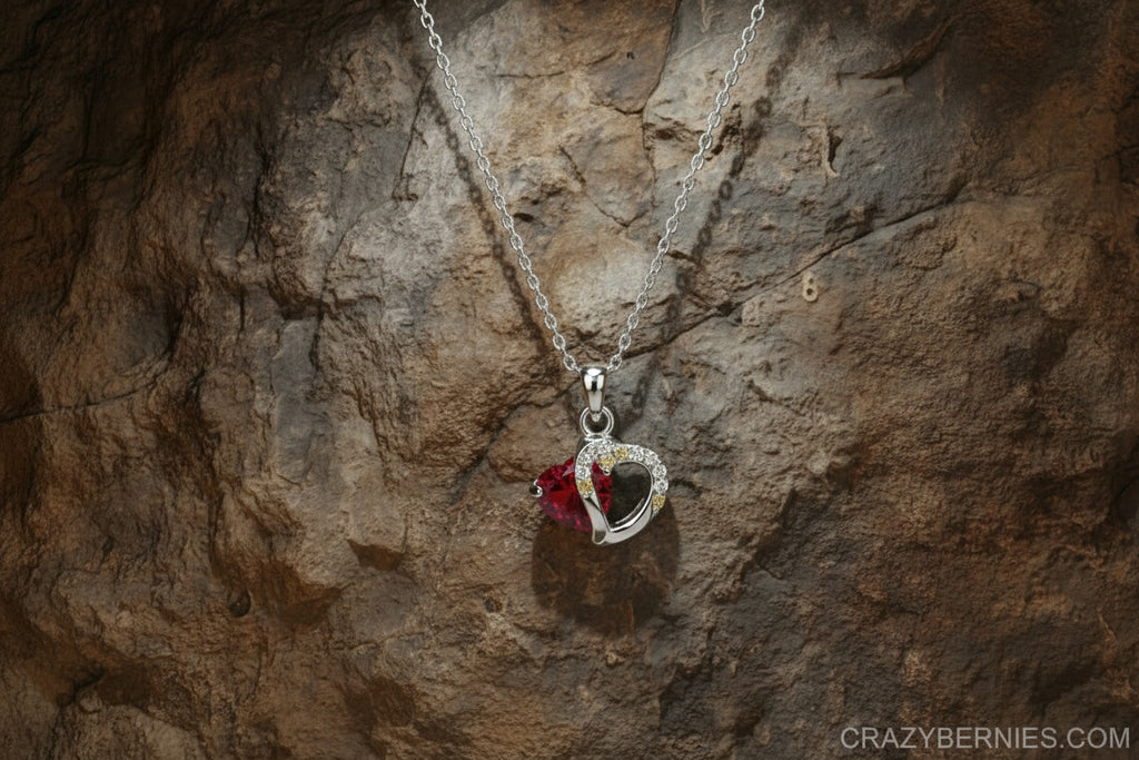 Classic 80.s style hart pendant 16'