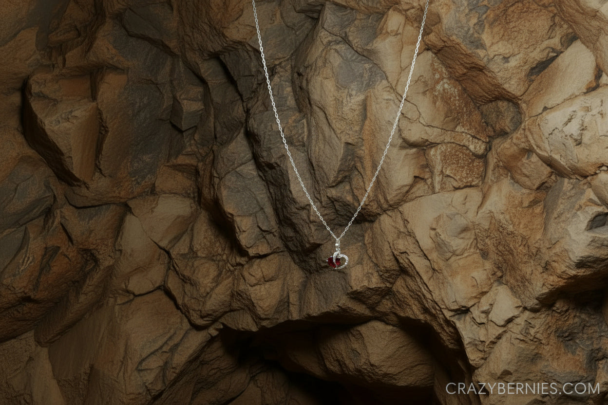 Classic 80.s style hart pendant 16'