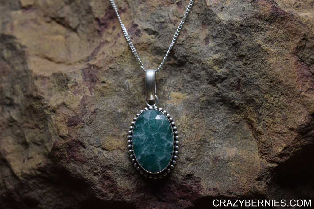 Amazonite pendant necklace