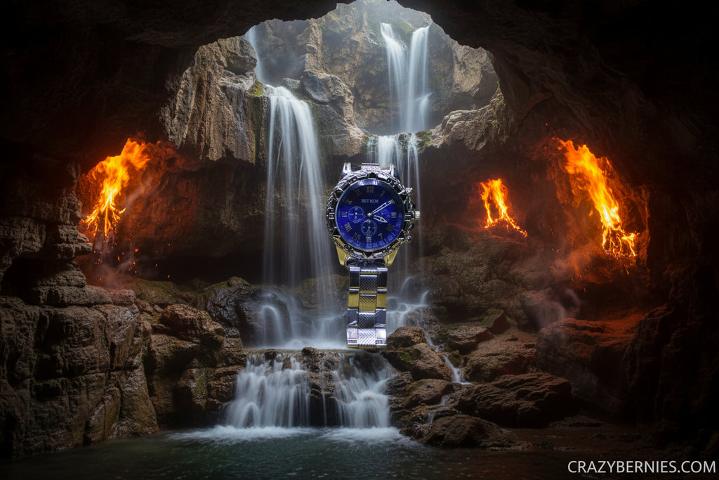 Deyros Quartz Watch silver (blue face)