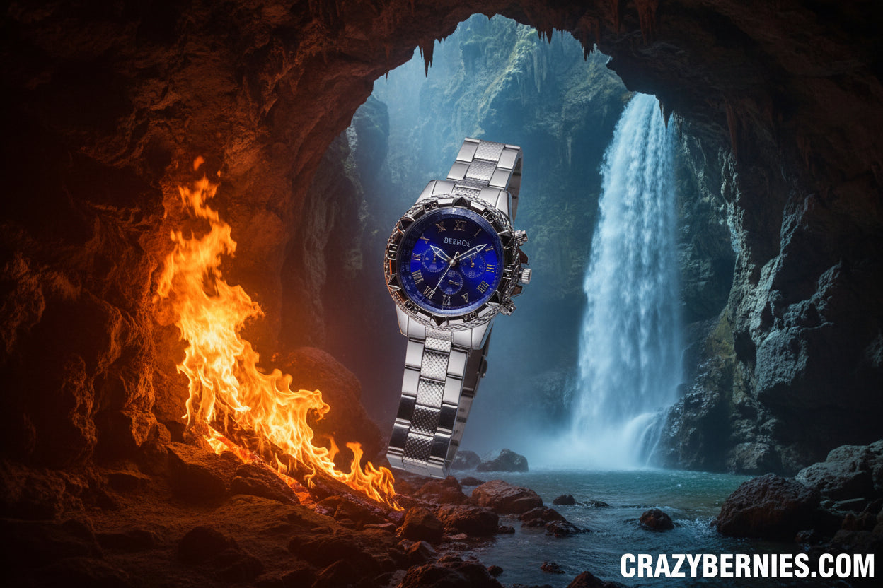 Deyros Quartz Watch silver (blue face)