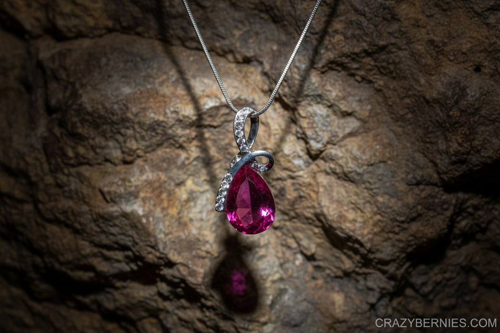 925 Sterling Silver Tear Drop Pendant Necklace