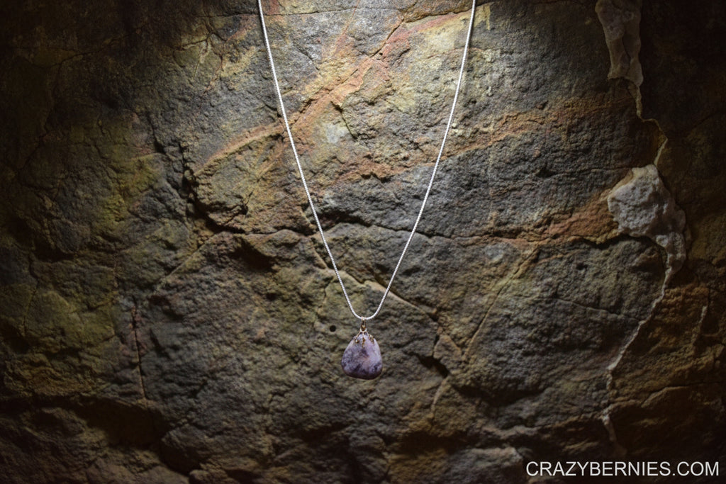 925 sterling silver stone necklace