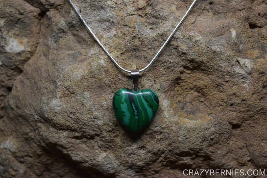 925  sterling silver stone heart pendant